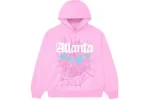 Spider Brand Atlanta Printed Pink Hoodie