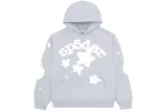 Spider Brand White Printed Beluga Hoodie