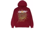 Spider Brand Printed Insectgroupie Maroon Hoodie