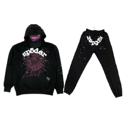22ss Classic Sp5der Logo Black Tracksuit