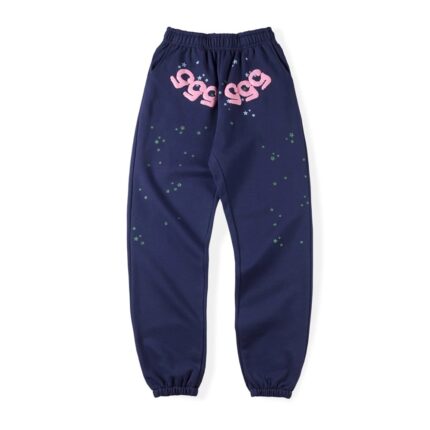 555 Sp5der Blue Logo Sweatpant