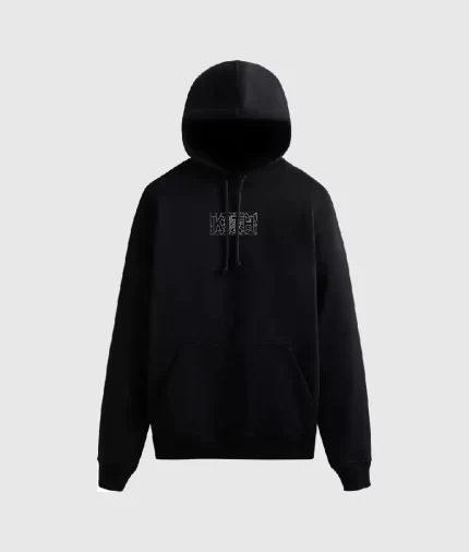 Kith For Web With Sp5der Logo Black Hoodie