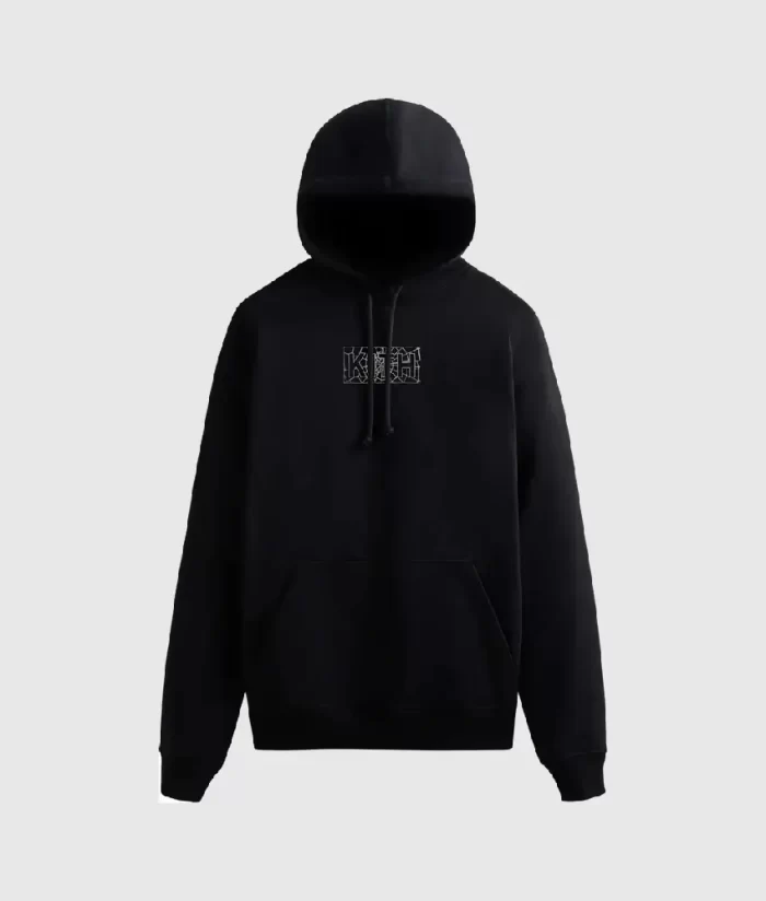 Kith For Web With Sp5der Logo Black Hoodie