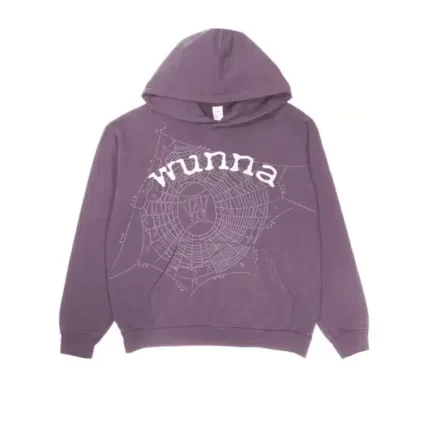 Purple Sp5der Gunna Wunna Logo Hoodie