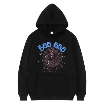 Angel Number 555 Sp5der Men Black Hoodie