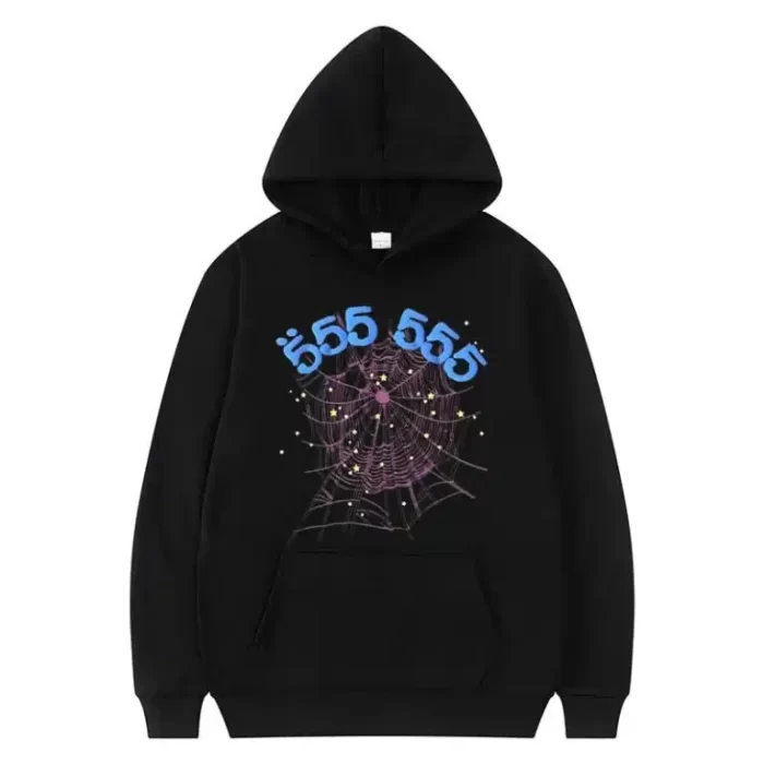 Angel Number 555 Sp5der Men Black Hoodie